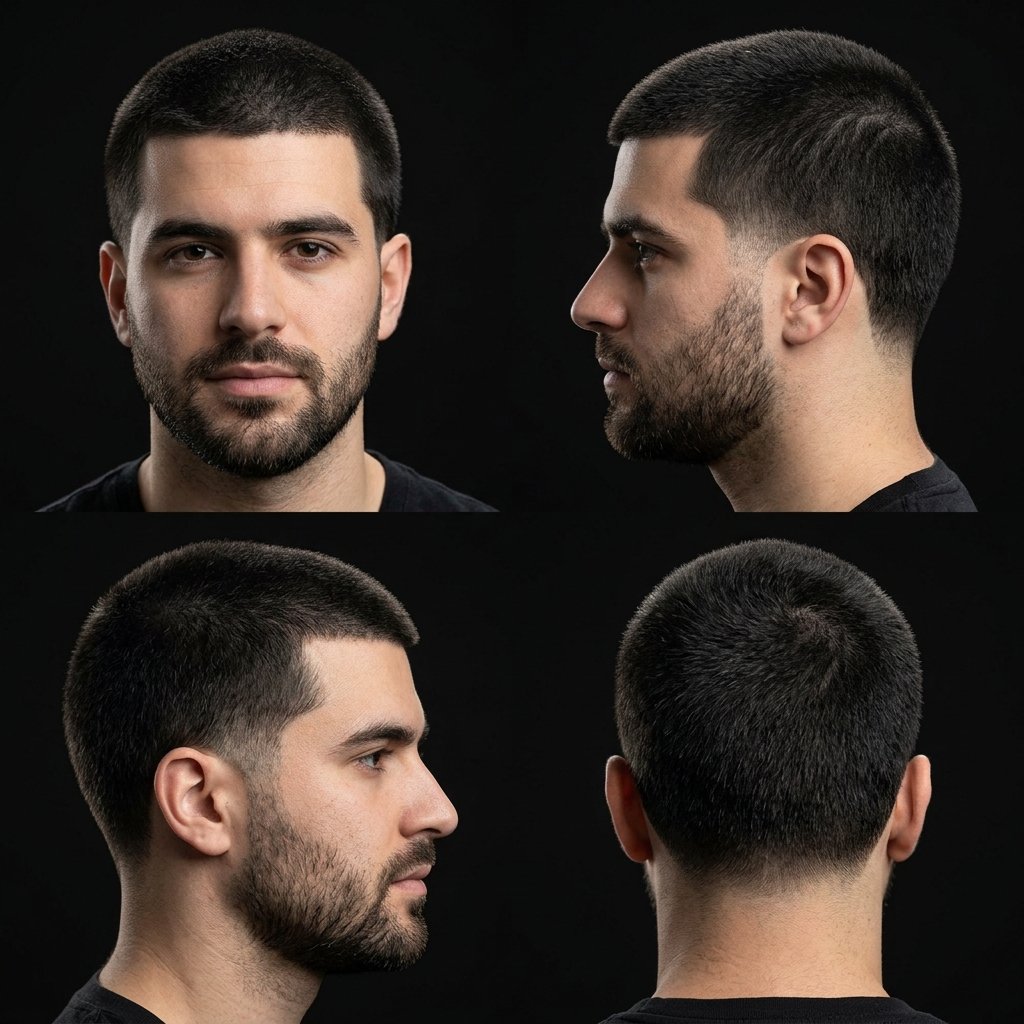 10 Guard Buzz Cut Low Taper