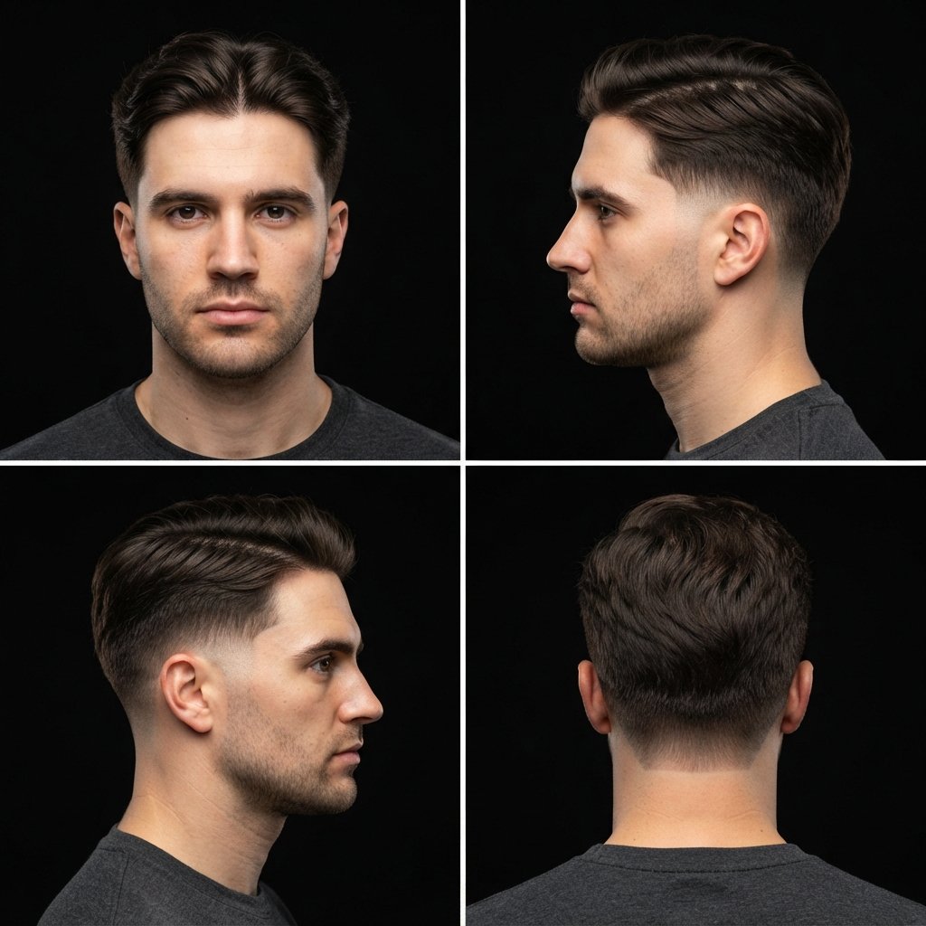 Stylish Classic Middle Part