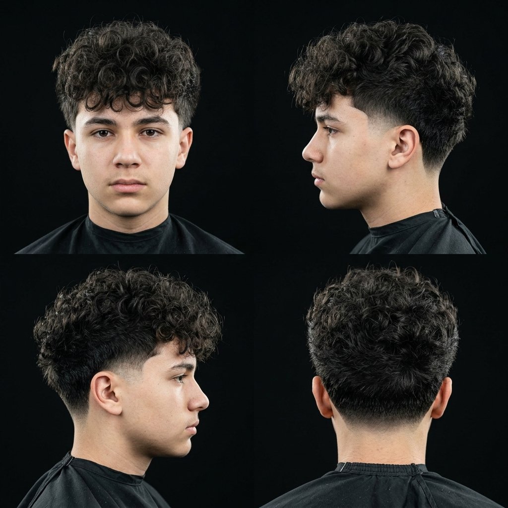 Low Taper Fade with Broccoli Cut