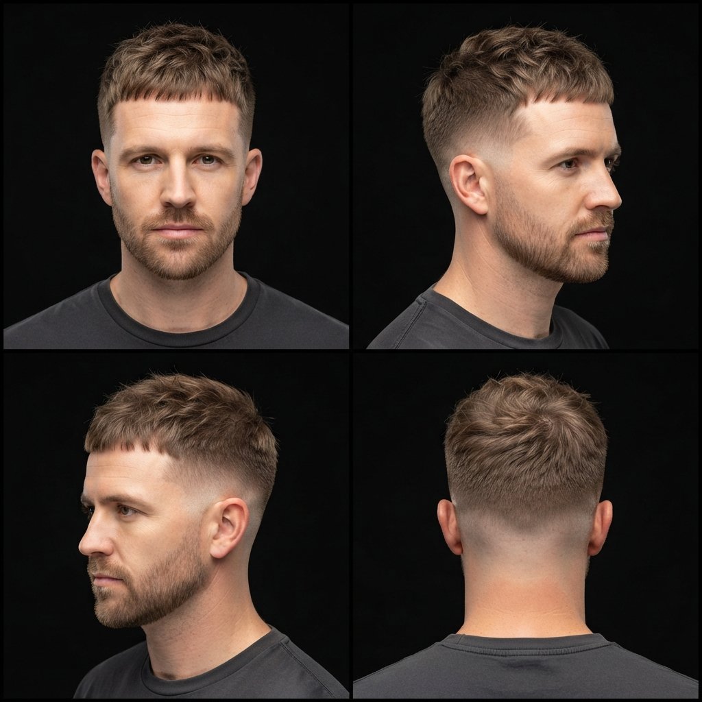 Messy, Short Crew Cut