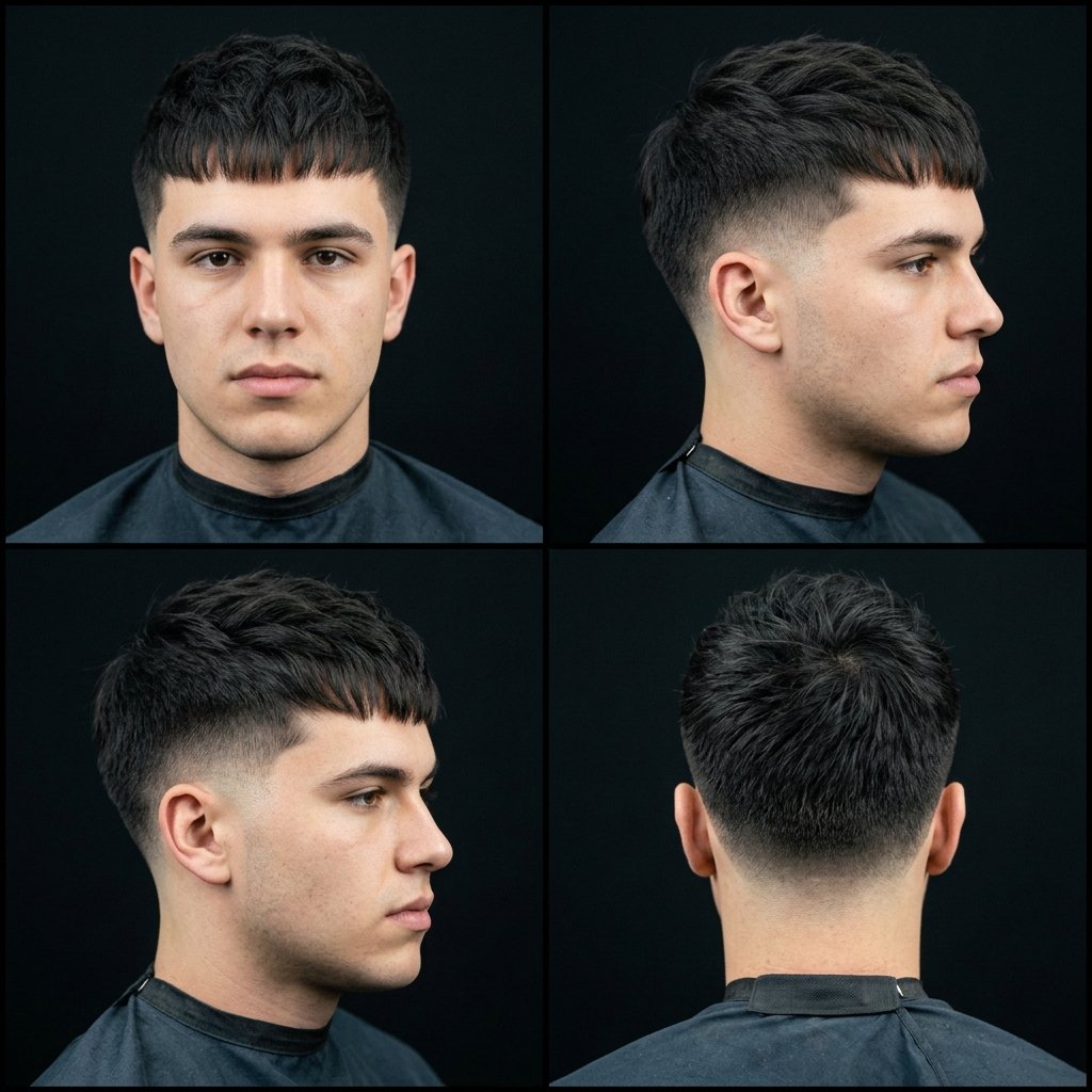 Low Taper Fade with French Crop (added)