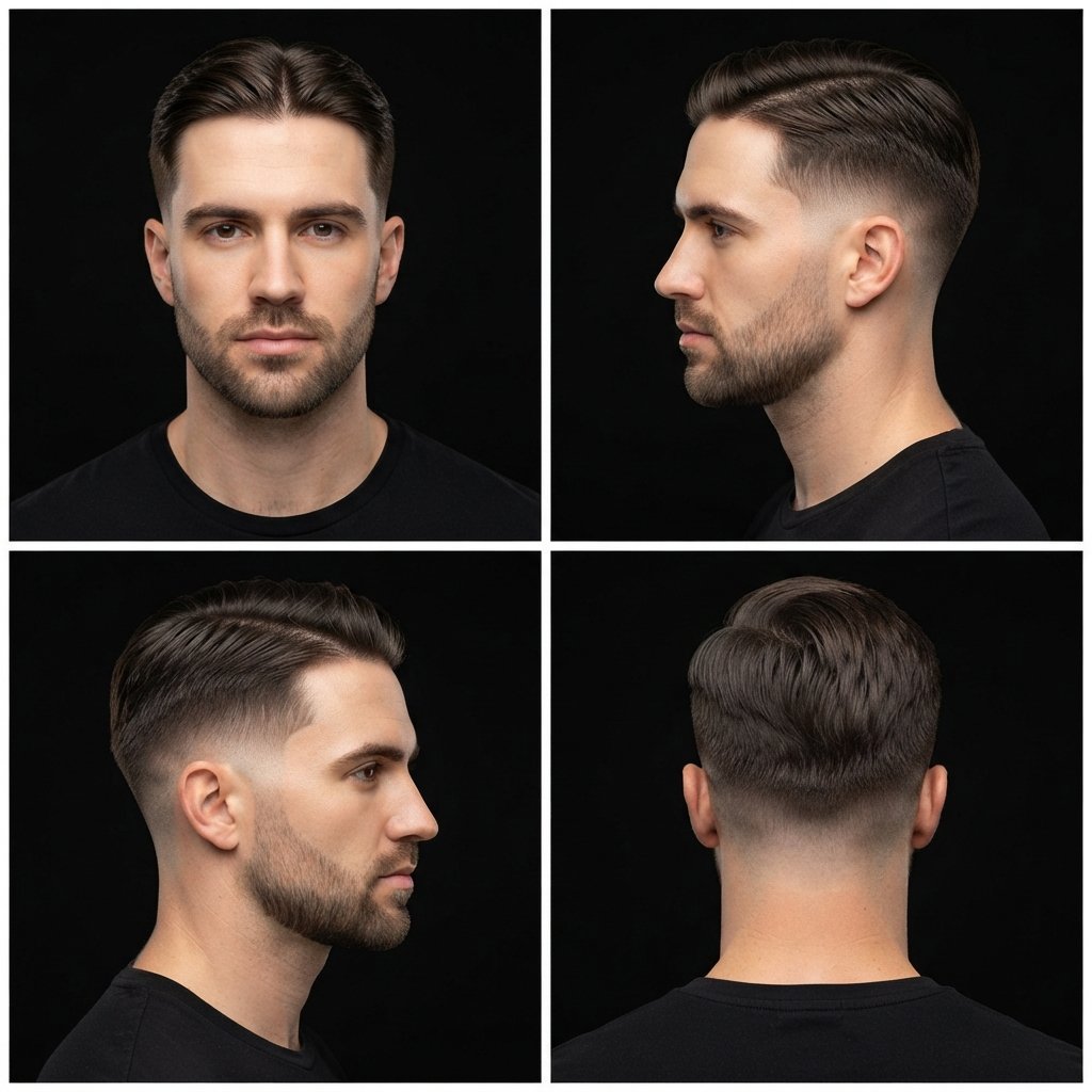 The Buzzed Sides Middle Part