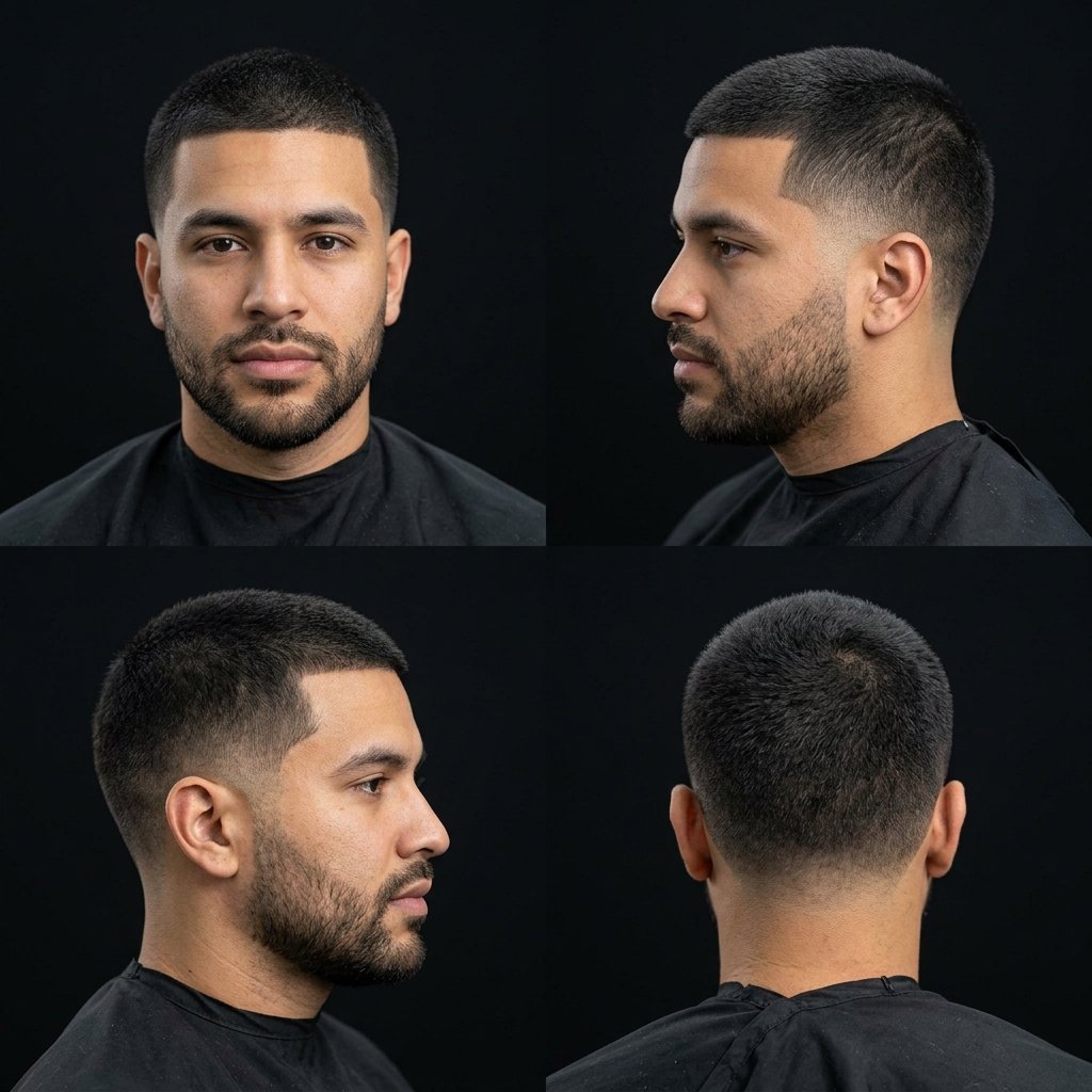 10 Guard Buzz Cut With Taper