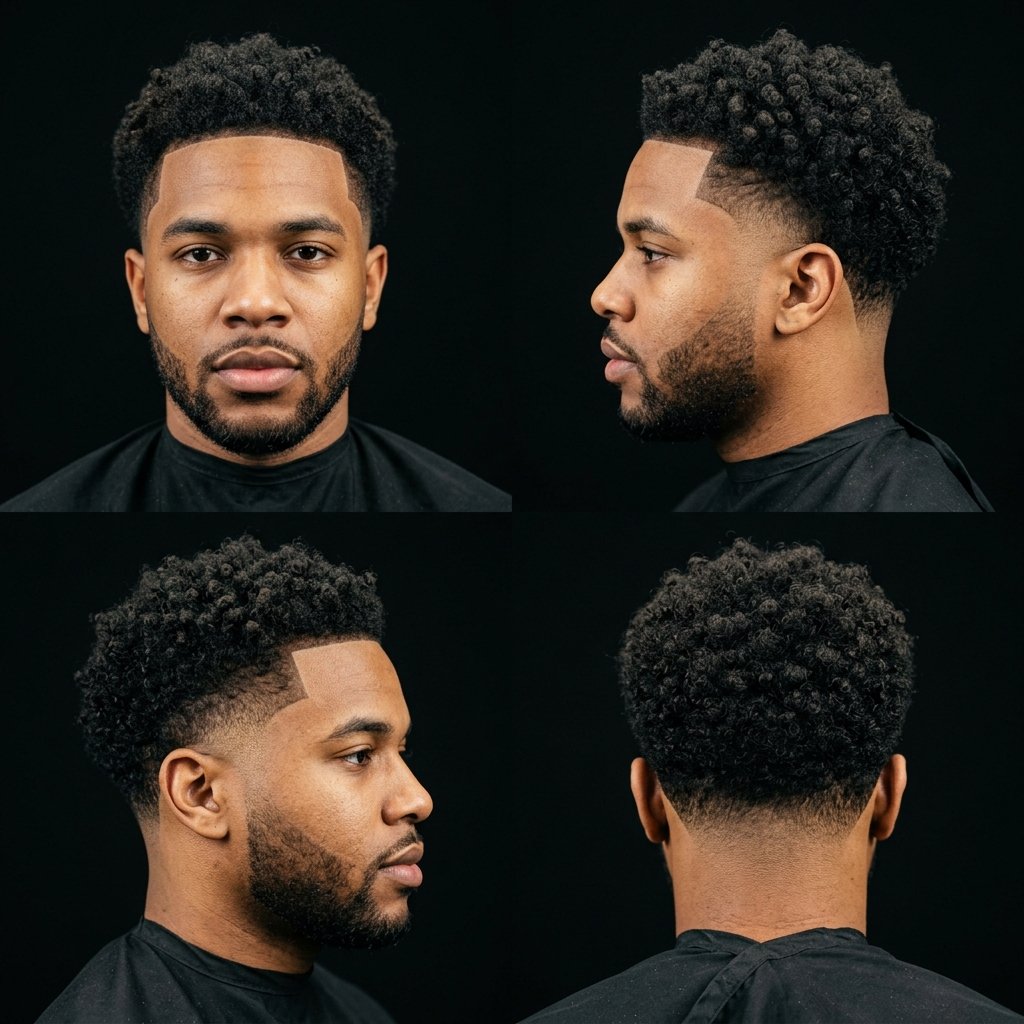 Curly Taper Fade