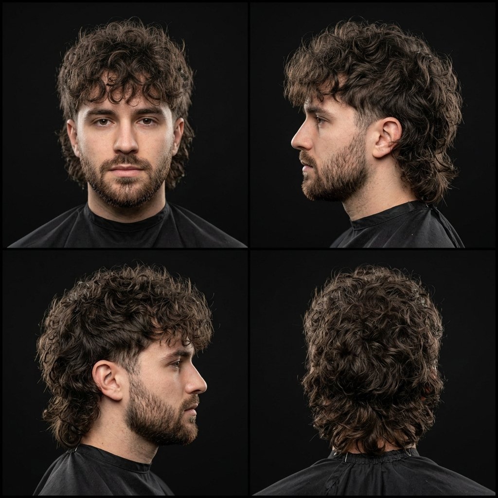 Curly Wolf Cut