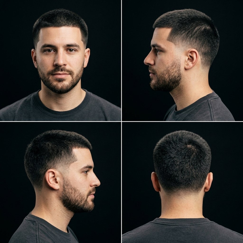 10 Guard Buzz Cut Mid Taper