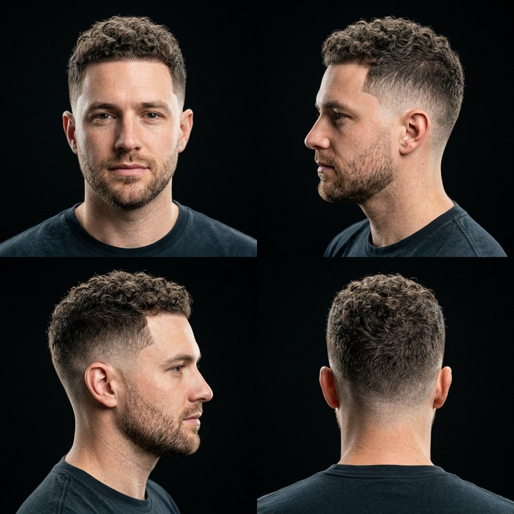 10 Guard Buzz Cut Curly Hair