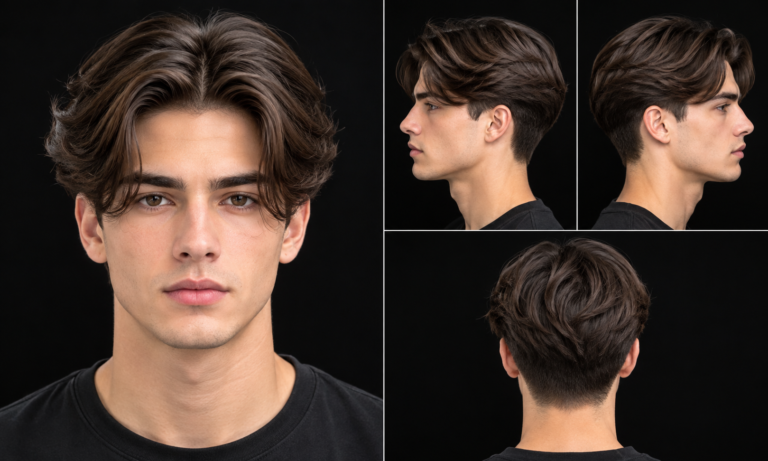 Middle Part Haircut