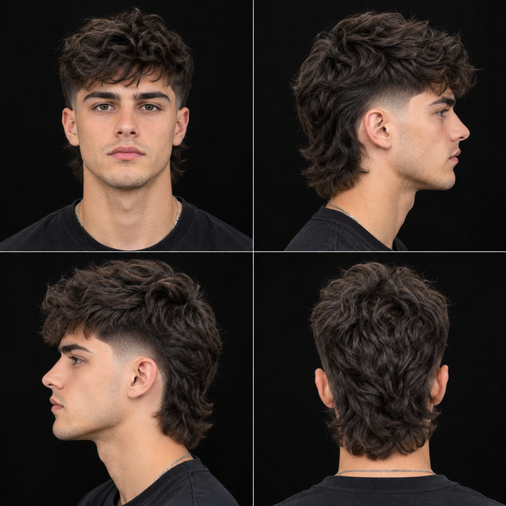 Modern Mullet Low Taper Fade Revival