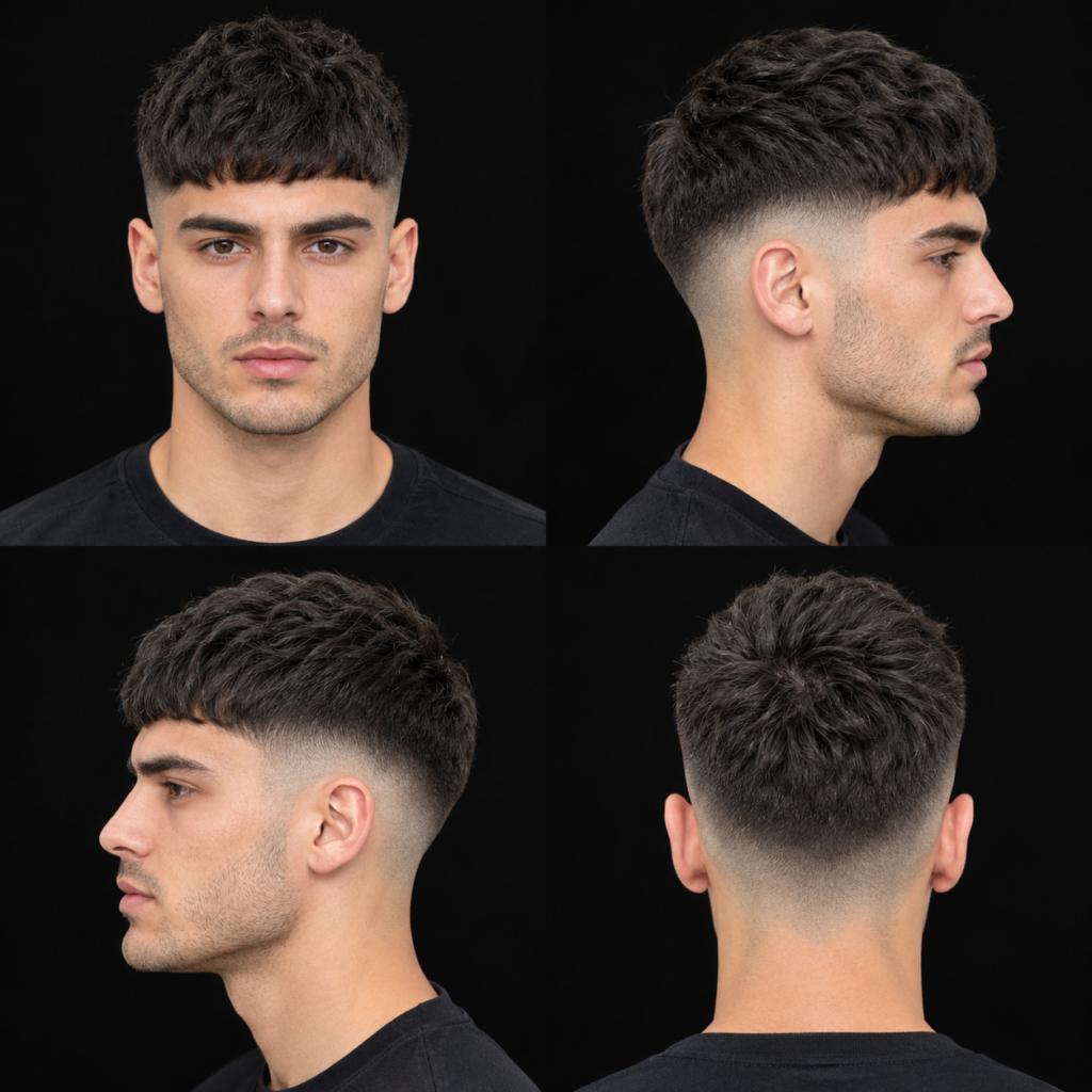 Short French Crop Mid Fade