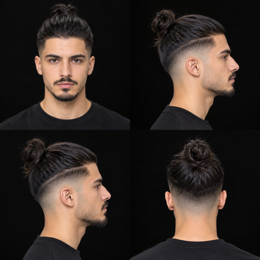 Top Knot Samurai Low Taper Fade