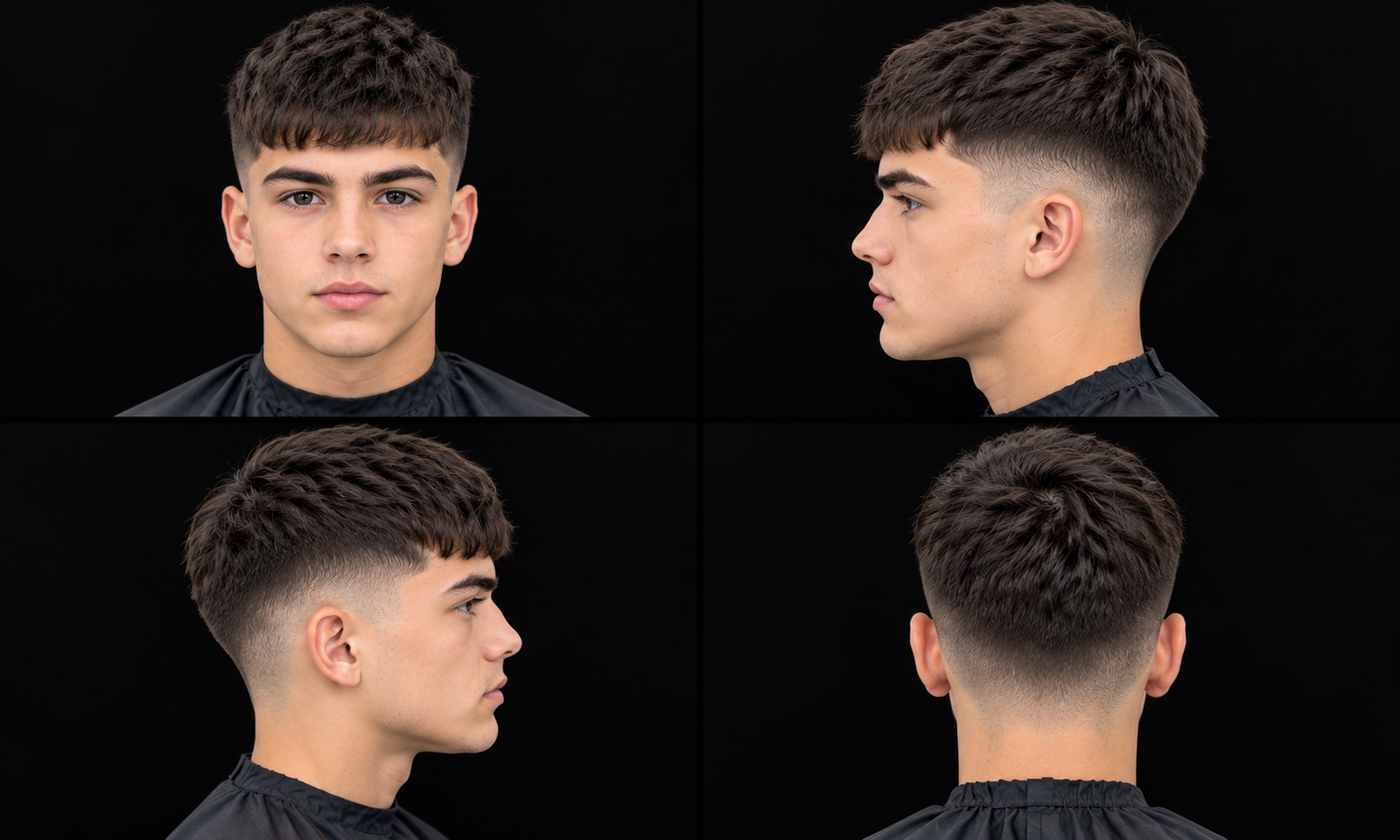 French Crop Low Fade